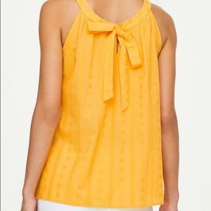 Ann Taylor Loft EYELET TIE BACK TANK  XL